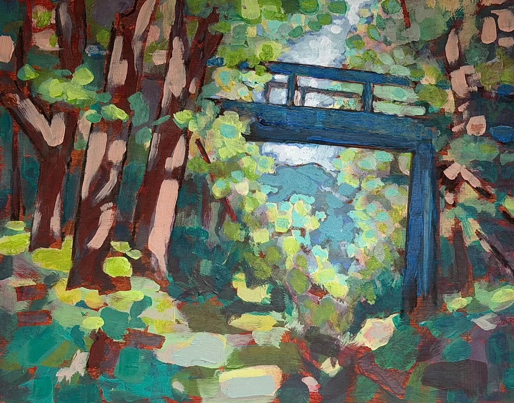 Blue Gate — painting by Scott Sullivan