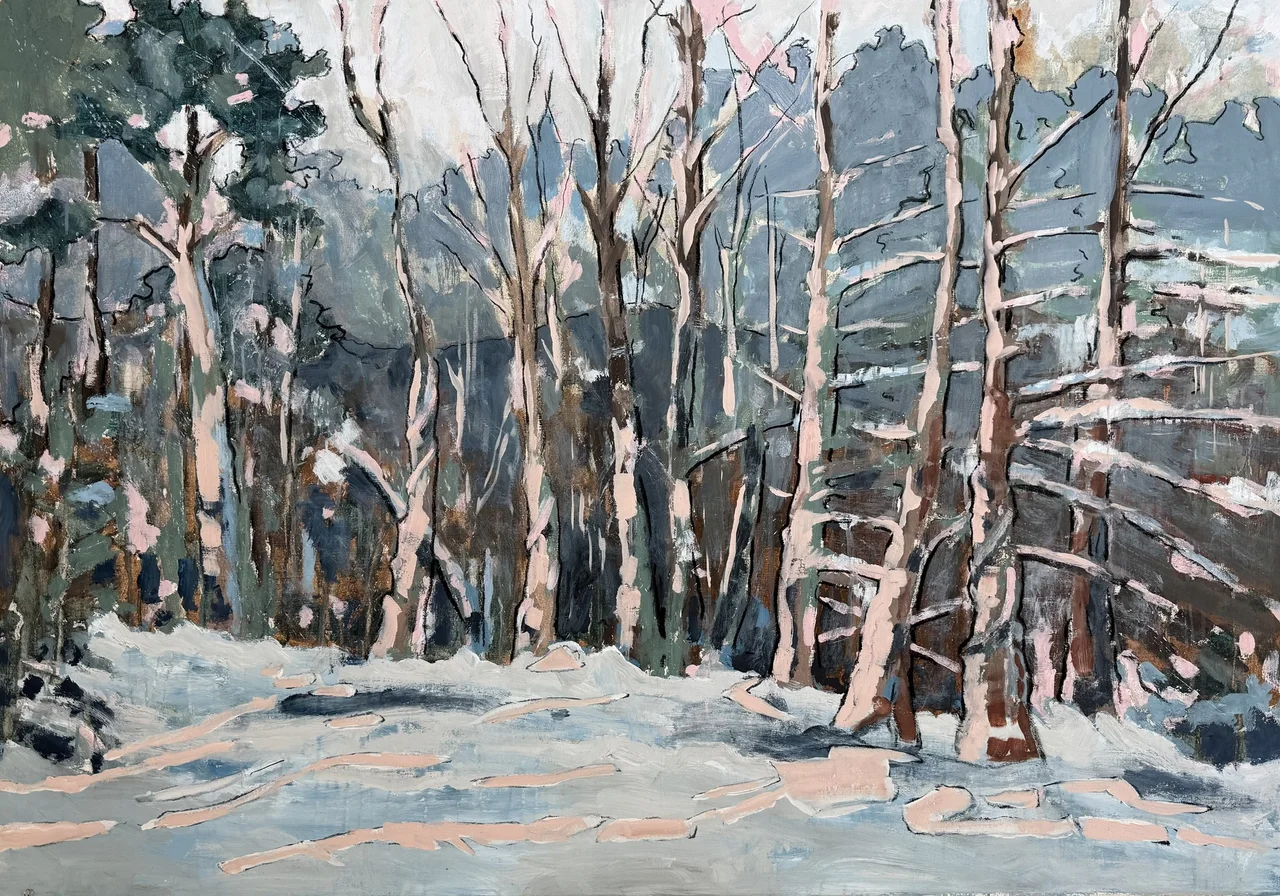 Winter Woods — painting by Scott Sullivan